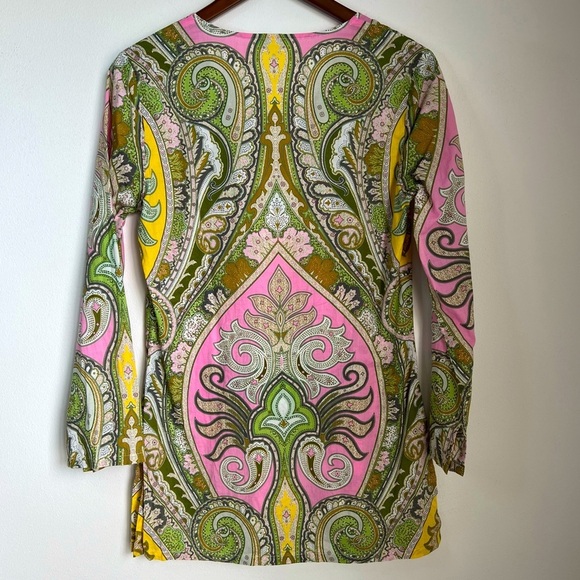 J. McLaughlin Boho Cotton Tunic Size 4 - Picture 2 of 8